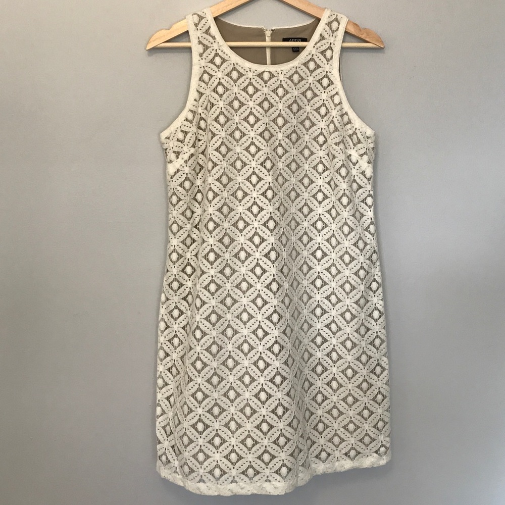 NWOT White Lace Sheath Dress